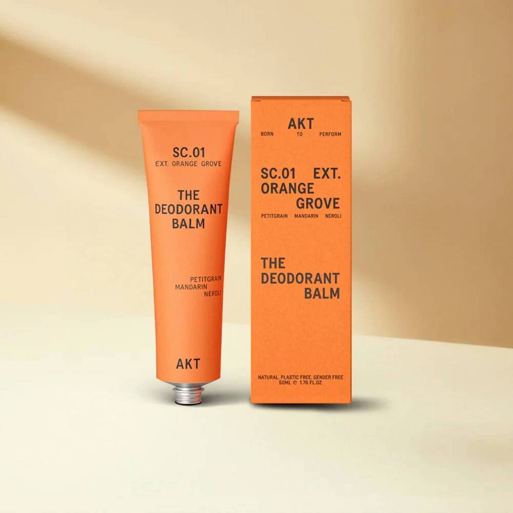NEW AKT women's deodorant balm set of 3 - 50ml in orange grove